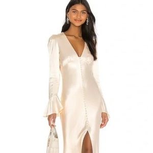 Reduced Price -- Needs Small Repair -- Shona Joy frill cuff bias midi dress
